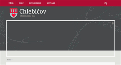 Desktop Screenshot of chlebicov.cz